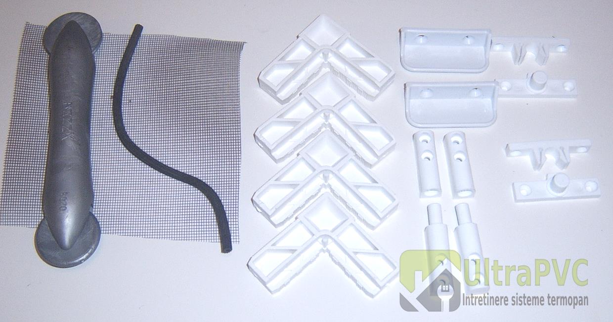 Set piese reparatii plase insecte pe balamale